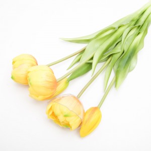 Тюльпани "силіконові" букет (жовтий)5 шт. (д. 45 см.) 93122