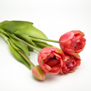 Тюльпани "силіконові"(малиновий)букет 5 шт. (д. 39 см.) 93050