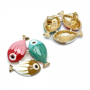 Брошки 6 шт. (Ø 2.7 см.) 6-5935