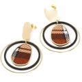 Сережки нарядні (5 х 3.5 см.) 6-5085