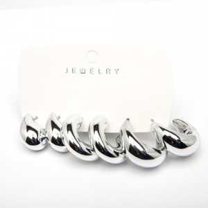 Сережки 3 пари "набір" 6-5828 Сережки 3 пари "набір" 6-5828