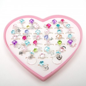 Дитячі перстні "безрозмірні" 36 шт. 6-5577 Дитячі перстні "безрозмірні" 36 шт. 6-5577