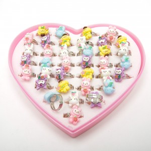 Дитячі перстні "безрозмірні" 36 шт. 6-5575 Дитячі перстні "безрозмірні" 36 шт. 6-5575