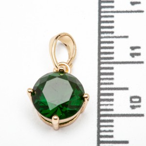 Кулони XUPING Gold "зелений" (Ø 0.9 см.) 515467 Кулони XUPING Gold "зелений" (Ø 0.9 см.) 515467