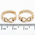 Сережки XUPING Gold "Ø 0.9 х 0.5 см." 515665