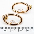 Сережки XUPING Gold "Ø 2.5 х 1.5 см." 515644