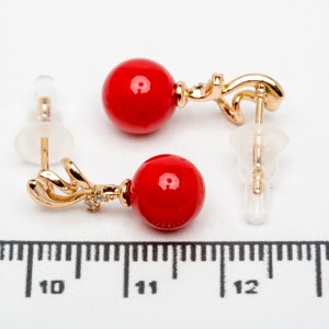 Сережки XUPING Gold "червоний" 515635