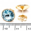 Сережки XUPING Gold "бірюзовий" (Ø 1.1 см.) 515611