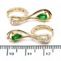 Сережки XUPING Gold "зелений" 515603