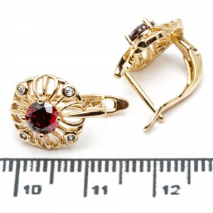 Сережки XUPING Gold "червоний" 515602 Сережки XUPING Gold "червоний" 515602