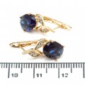 Сережки XUPING Gold "синій" 515600