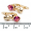 Сережки XUPING Gold "малиновий" 515599