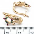 Сережки XUPING Gold "кольоровий" 515597