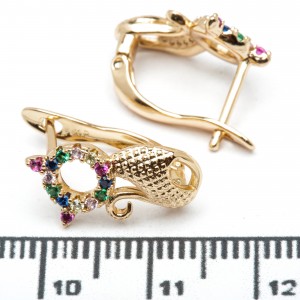 Сережки XUPING Gold "кольоровий" 515597 Сережки XUPING Gold "кольоровий" 515597
