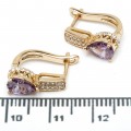 Сережки XUPING Gold "фіолетовий" 515595