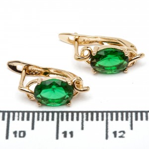 Сережки XUPING Gold "зелений" 515591 Сережки XUPING Gold "зелений" 515591