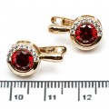Сережки XUPING Gold "червоний" 515590