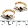 Сережки XUPING Gold "чорний" 515589