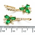 Сережки XUPING Gold "зелений" 515587