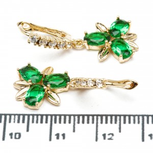 Сережки XUPING Gold "зелений" 515587 Сережки XUPING Gold "зелений" 515587