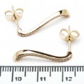 Сережки XUPING Gold (2.5 х 0.2 см.) 515579