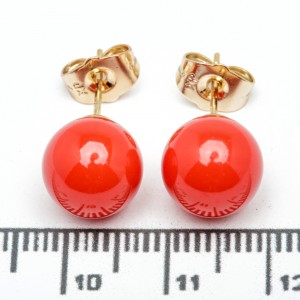 Сережки XUPING Gold "червоний" (Ø 0.9 см.) 515446 Сережки XUPING Gold "червоний" (Ø 0.9 см.) 515446