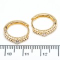 Сережки XUPING Gold (Ø 1.5 х 0.3 см.) 515441