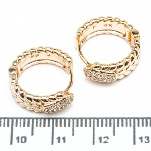 Сережки XUPING Gold (Ø 1.7 х 0.6 см.) 515434 Сережки XUPING Gold (Ø 1.7 х 0.6 см.) 515434