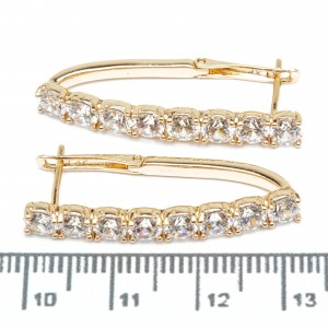 Сережки XUPING Gold (3.2 х 0.4 см.) 515432 Сережки XUPING Gold (3.2 х 0.4 см.) 515432
