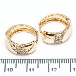 Сережки XUPING Gold (Ø 1.5 х 0.7 см.) 515418 Сережки XUPING Gold (Ø 1.5 х 0.7 см.) 515418