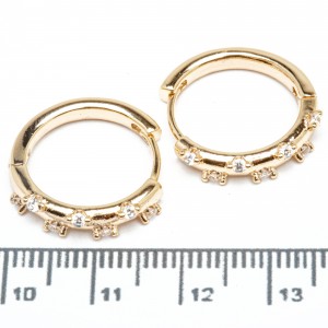 Сережки XUPING Gold (Ø 1.9 х 0.3 см.) 515412 Сережки XUPING Gold (Ø 1.9 х 0.3 см.) 515412