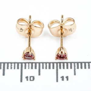 Сережки XUPING Gold "червоний" (Ø 0.3 см.) 515383 Сережки XUPING Gold "червоний" (Ø 0.3 см.) 515383