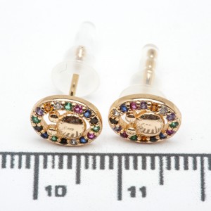 Сережки XUPING Gold "кольоровий" (Ø 0.9 х 0.7 см.) 515381 Сережки XUPING Gold "кольоровий" (Ø 0.9 х 0.7 см.) 515381