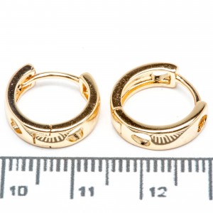 Сережки XUPING Gold (Ø 1.4 х 0.4 см.) 515376 Сережки XUPING Gold (Ø 1.4 х 0.4 см.) 515376