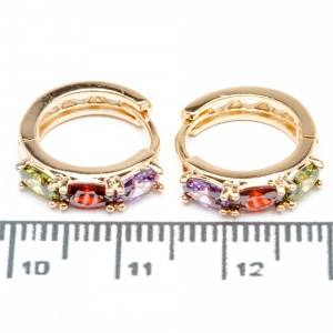 Сережки XUPING Gold (Ø 1.5 х 0.4 см.) 515374