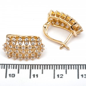 Сережки XUPING Gold "Ø 1.8 х 1.1 см." 515311 Сережки XUPING Gold "Ø 1.8 х 1.1 см." 515311