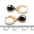 Сережки XUPING Gold "чорний" 515297