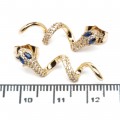 Сережки XUPING Gold "синій" 515057