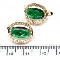 Сережки XUPING Gold "зелений" 515055