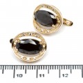 Сережки XUPING Gold "чорний" 515054