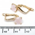 Сережки XUPING Gold "рожевий" 515053