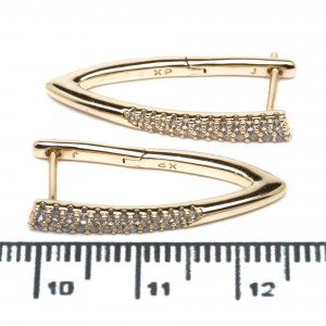 Сережки XUPING Gold (2.5 х 0.3 см.) 514603