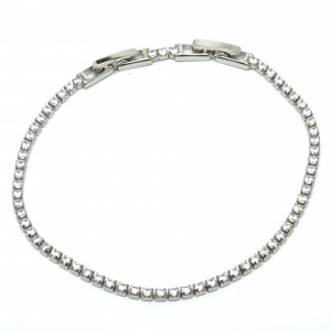 Браслет XUPING Silver "білий" (17 + 2 х 0.2 см.) 206522