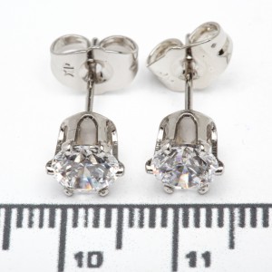 Сережки XUPING Silver "Ø 0.7 см." 206770
