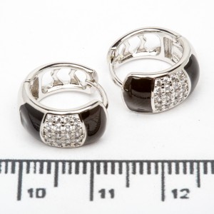 Сережки XUPING Silver (Ø 1.3 х 0.6 см.) 206738