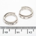Сережки XUPING Silver (Ø 1.2 х 0.3 см.) 206737