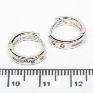 Сережки XUPING Silver (Ø 1.2 х 0.3 см.) 206737