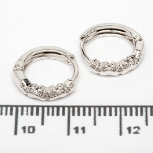Сережки XUPING Silver (Ø 1.2 х 0.25 см.) 206736