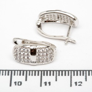 Сережки XUPING Silver (1.5 х 0.7 см.) 206729 Сережки XUPING Silver (1.5 х 0.7 см.) 206729