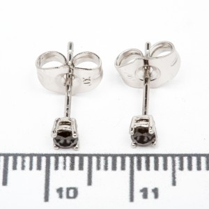 Сережки XUPING Silver "чорний" (Ø 0.3 см.) 206709 Сережки XUPING Silver "чорний" (Ø 0.3 см.) 206709